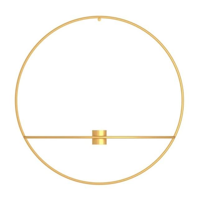 Dual Glanz – Wanddeko mit Kerzenhalter & Vase im raffinierten Design