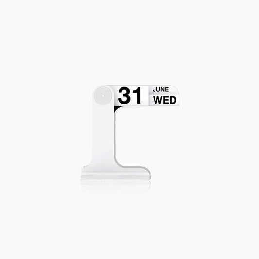 FlipTime – Moderner Schreibtischkalender in monochromem Design