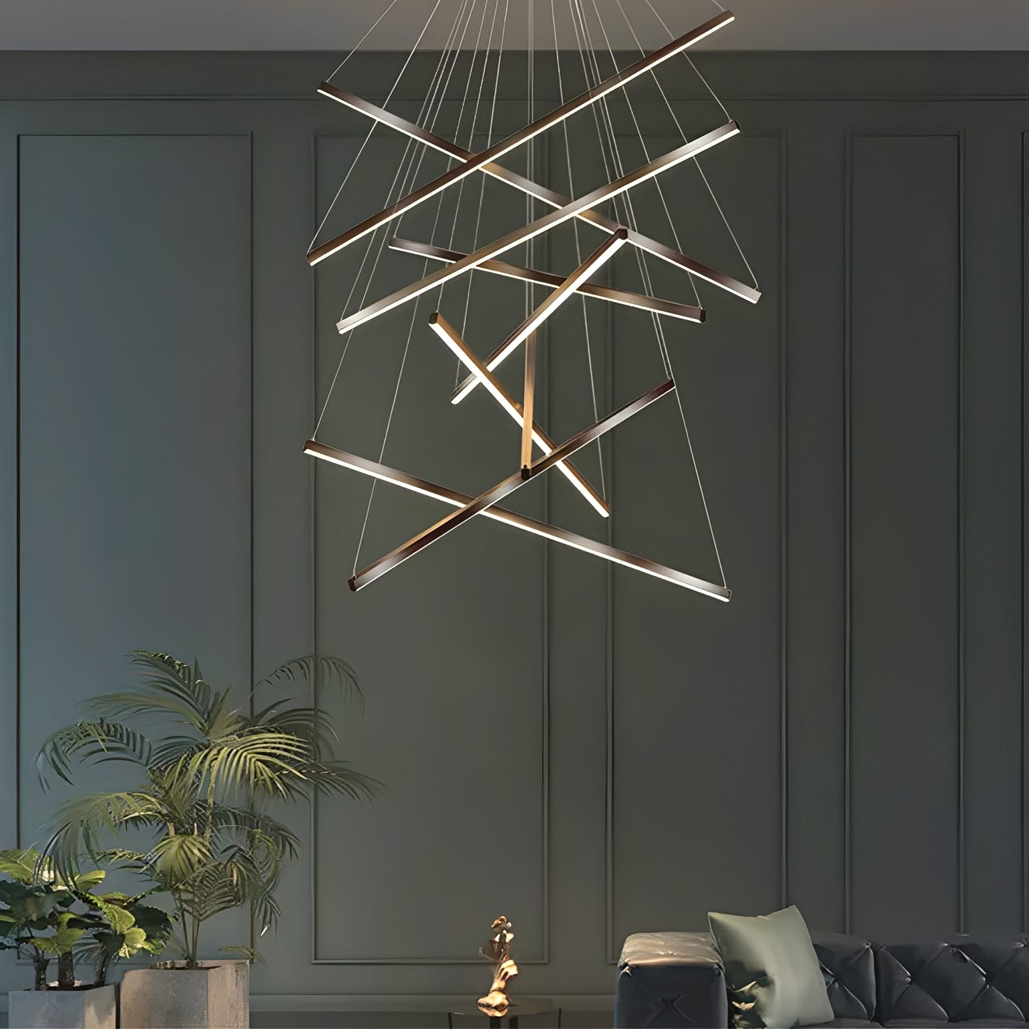 Dante – LED Kreuz Pendelleuchte