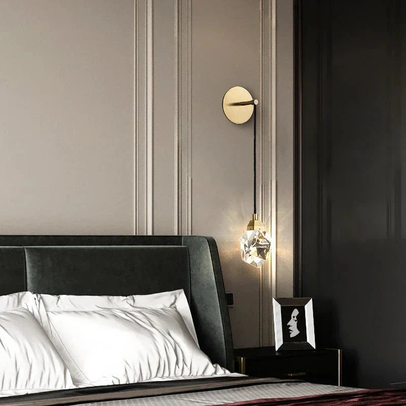 Luxuriöse moderne Wandleuchte aus Kristall