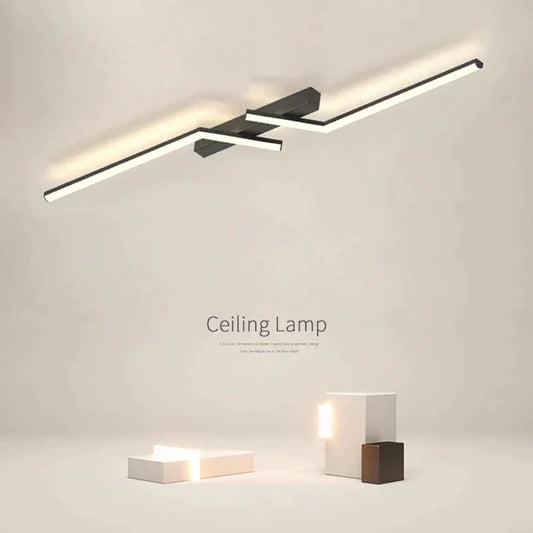LineoGlow – Minimalistische LED-Deckenleuchte im Streifenstil