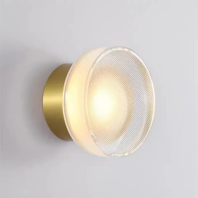 Minimalistische runde Nachttischlampe Flur
