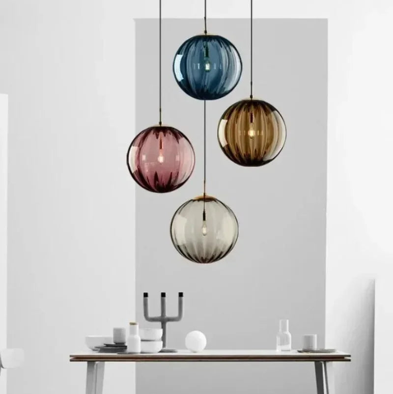 Elegante Pendelleuchte Kronleuchter Glas