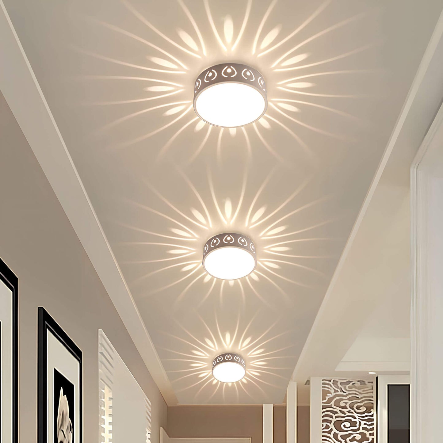 Flache LED-Deckenleuchte – Spritzwassergeschütztes Lichtdesign für drinnen & draußen