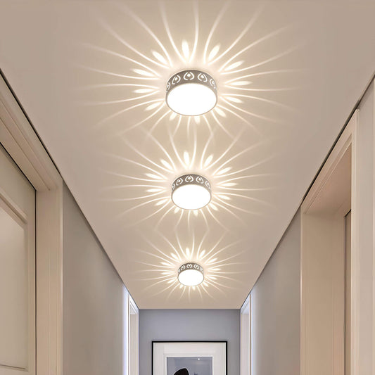 Flache LED-Deckenleuchte – Spritzwassergeschütztes Lichtdesign für drinnen & draußen