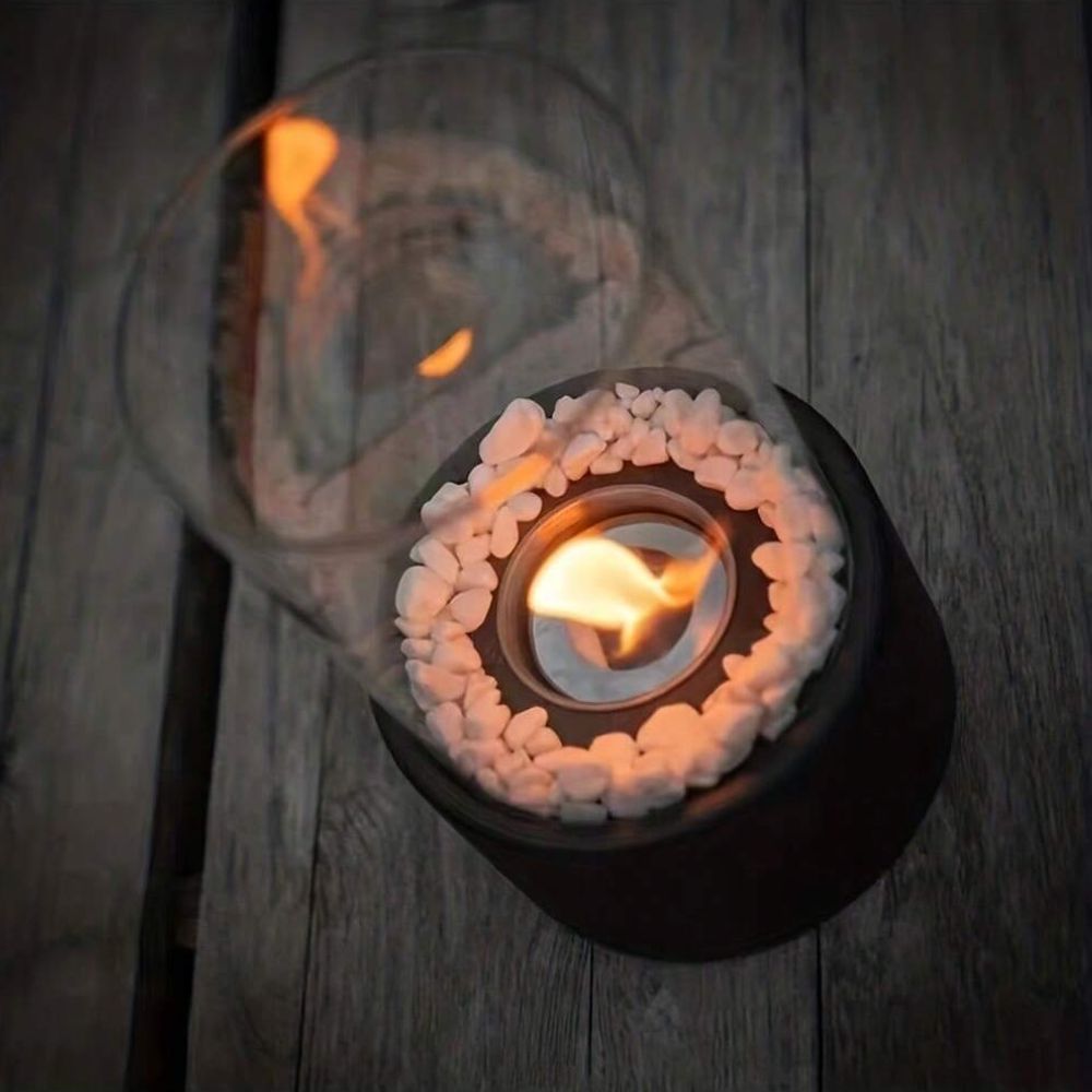 Lumea – Tragbare Glas-Tischkaminlampe