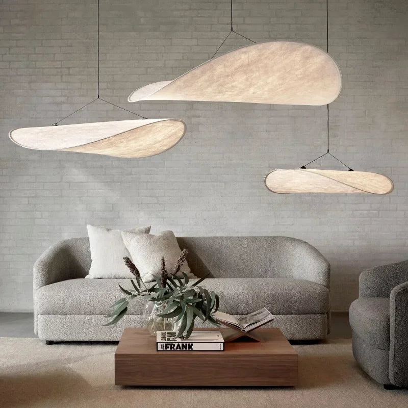 Japanische Wohnzimmerlampe aus Seide