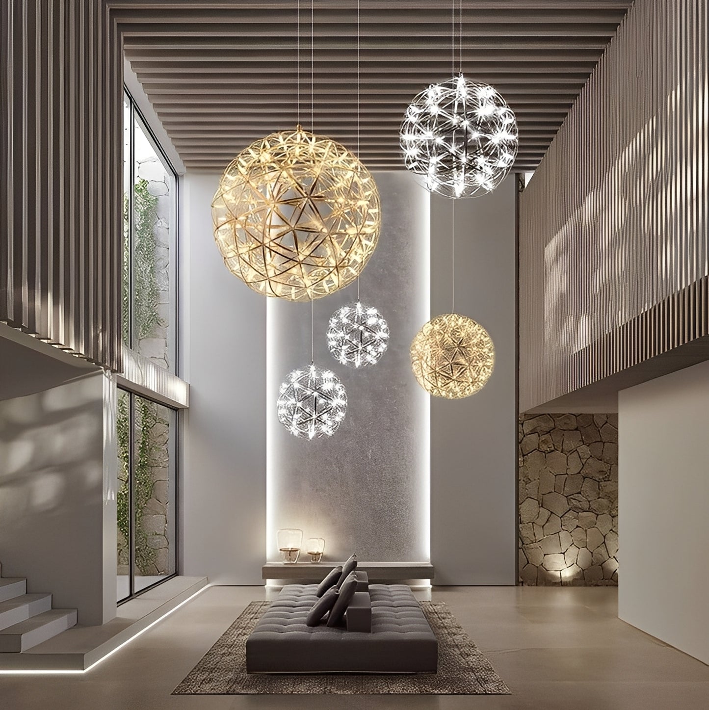 Cassian – Kreativer LED-Kugel-Kronleuchter