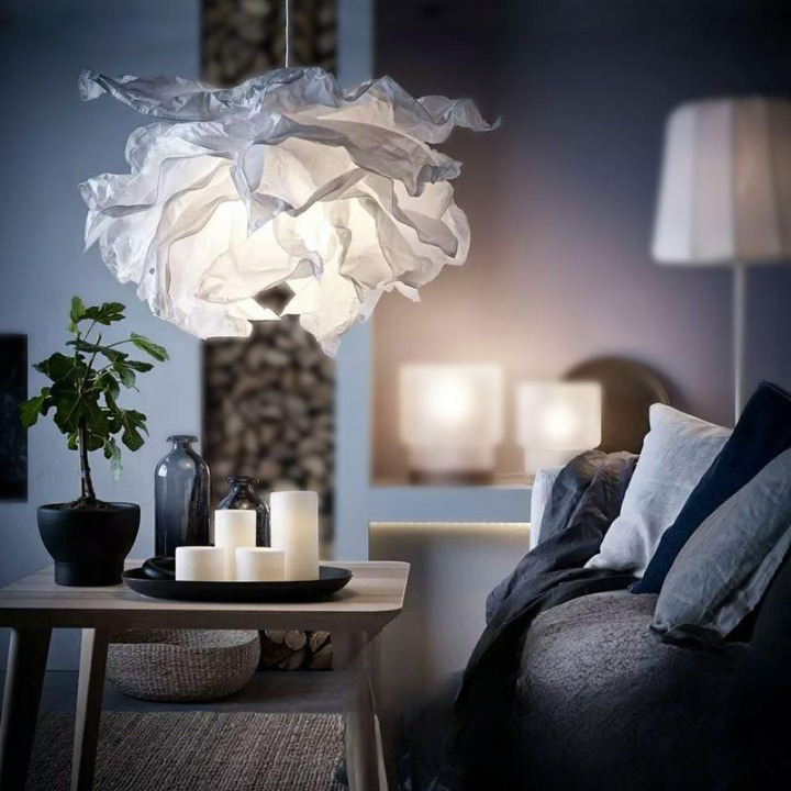 Ika – Minimalistische Papierwolken Pendelleuchte