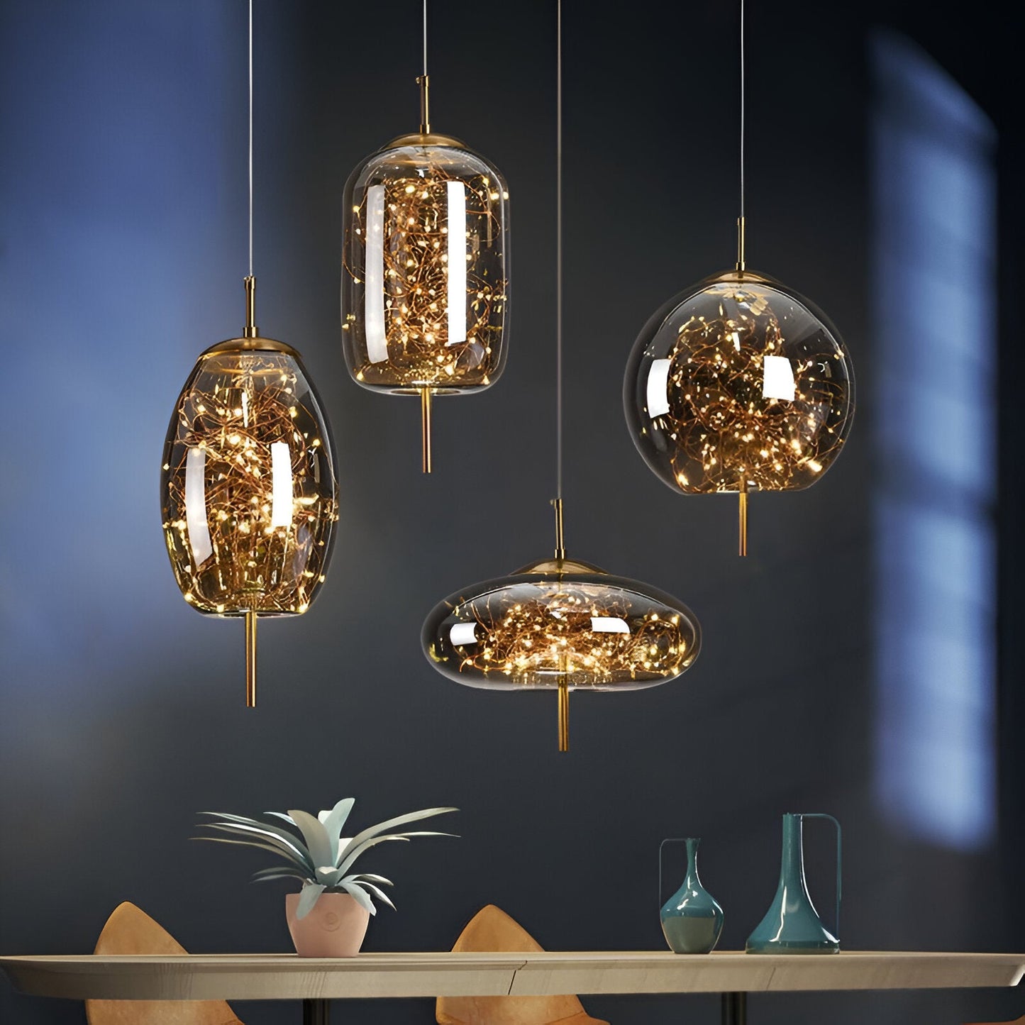 Auren – Minimalistische Glas-Pendelleuchte