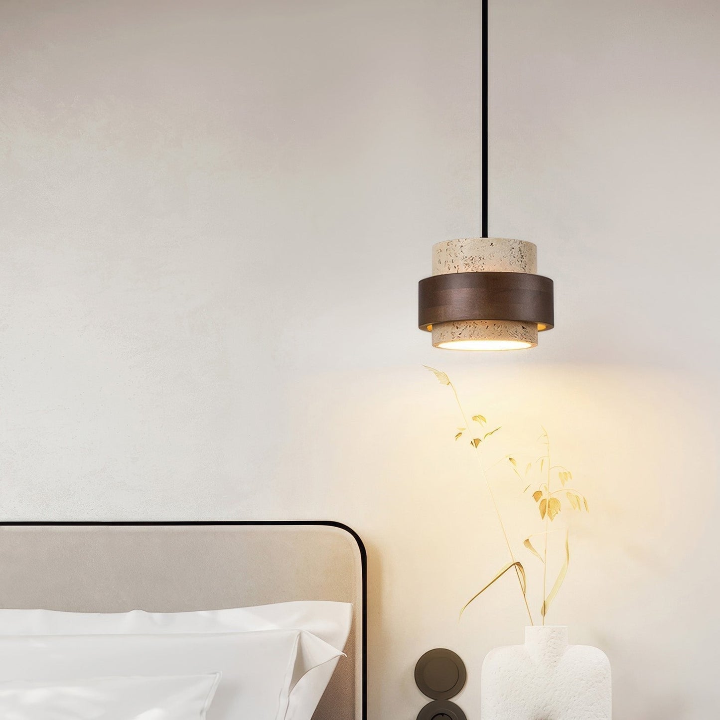 Nakoa – Wabi-Sabi Deckenleuchte mit Retro-Steinen