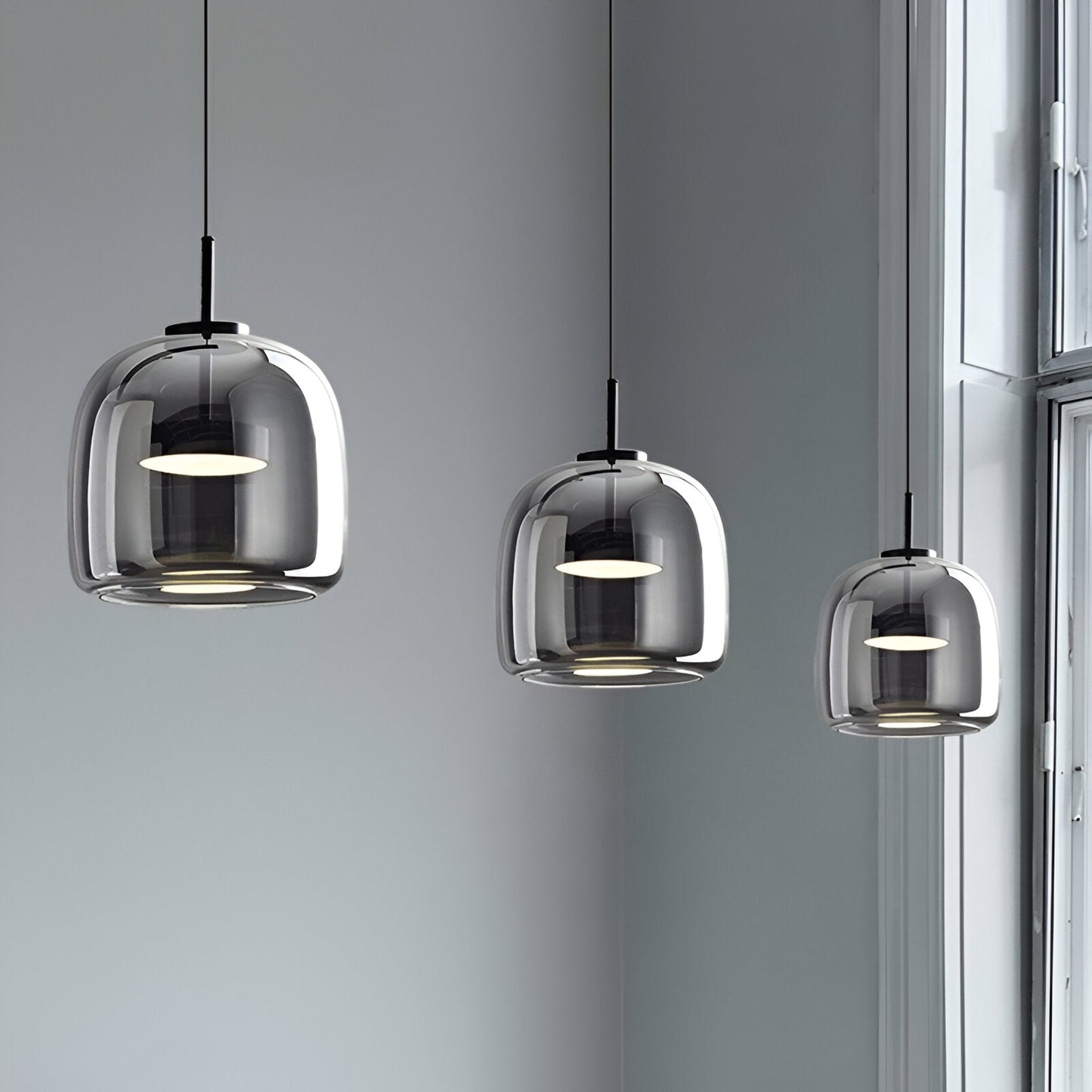 Solenn – Retro Moderne Glas LED Pendelleuchte