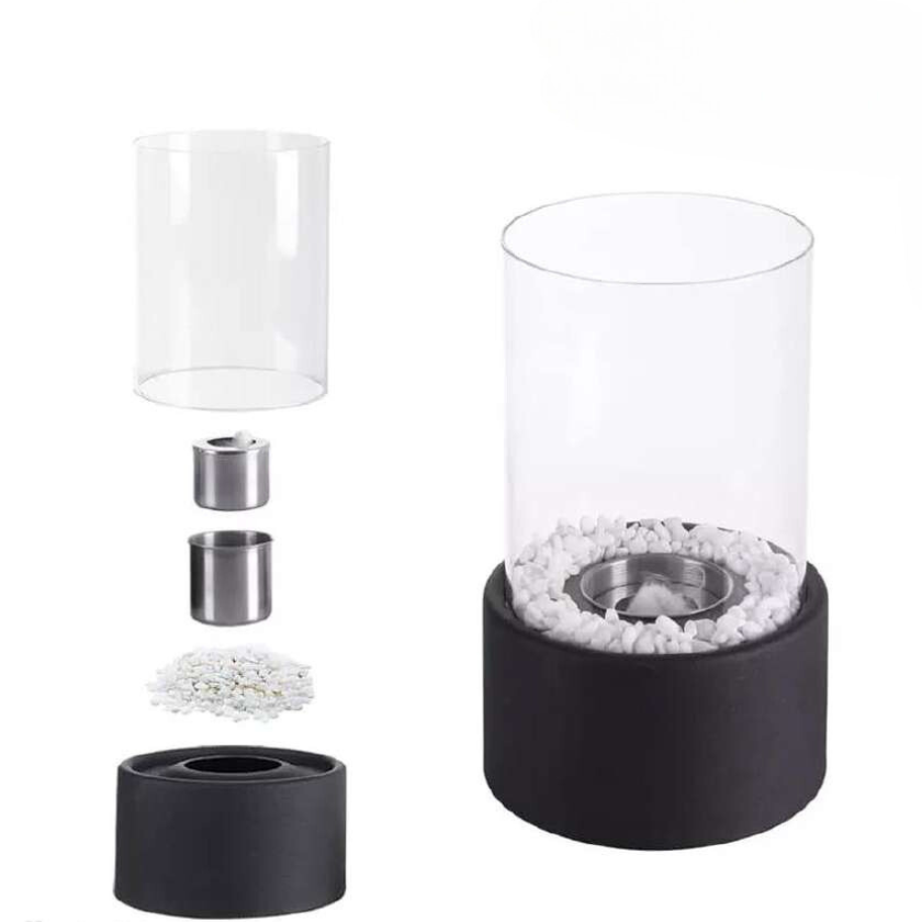 Lumea – Tragbare Glas-Tischkaminlampe
