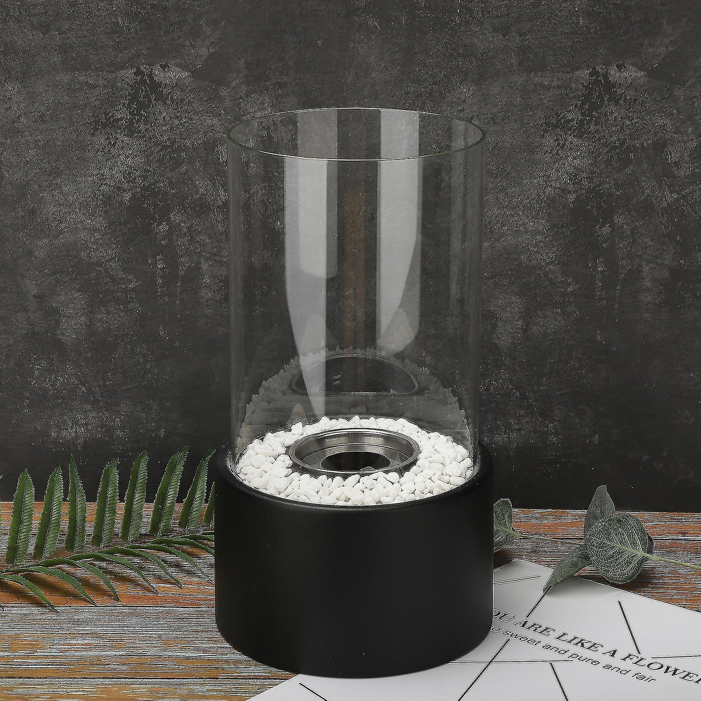 Lumea – Tragbare Glas-Tischkaminlampe