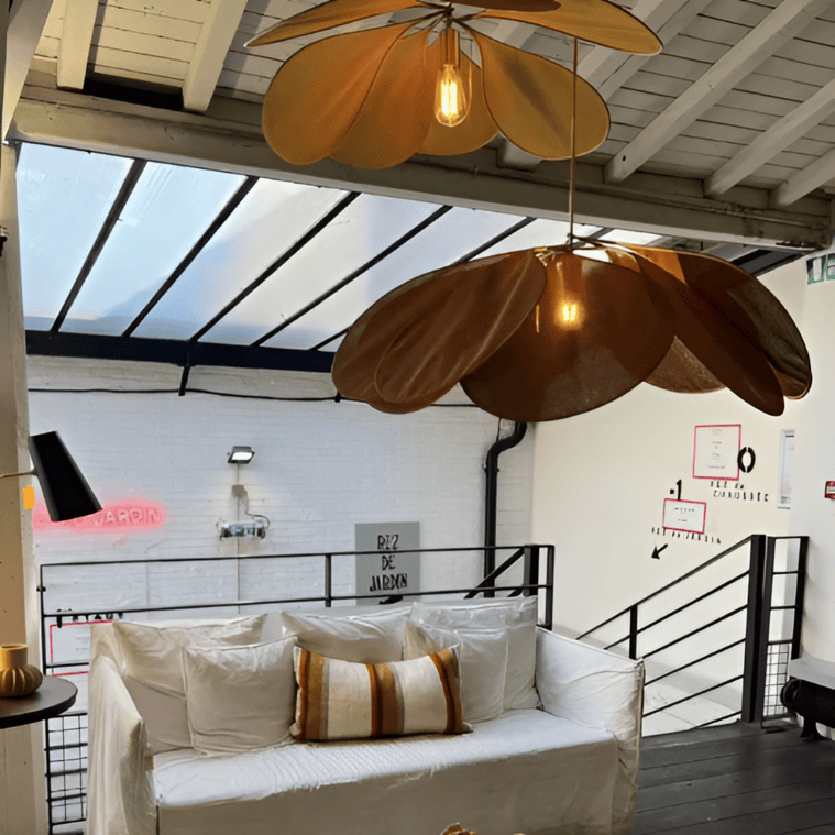 Miyako – Boho-Stoff-Pendelleuchte