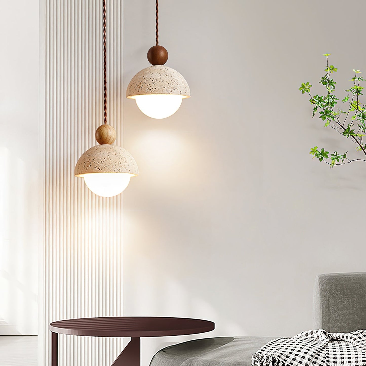 Atasha – Retro Cream Stil Hängelampe