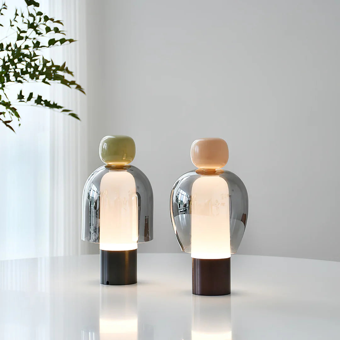 Vetra – Moderne Minimalistische Glastischlampe
