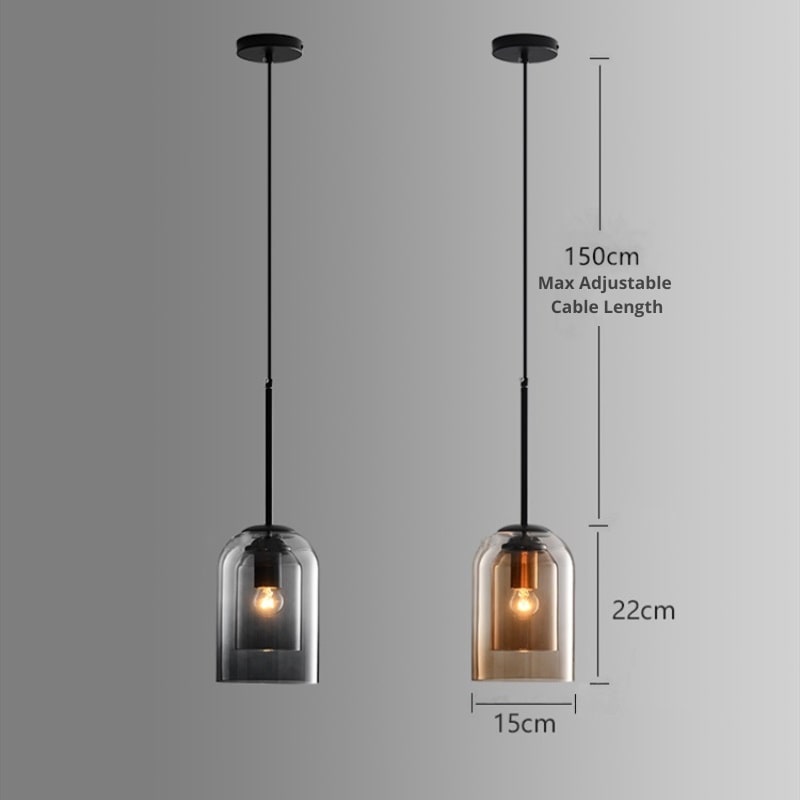 Hyun – Kreativer Glas-Kronleuchter im Retro-Design