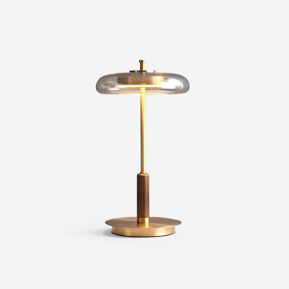 Vera – Tischlampe aus Kupfer und Glas