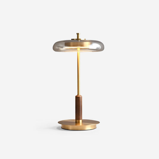 Vera – Tischlampe aus Kupfer und Glas