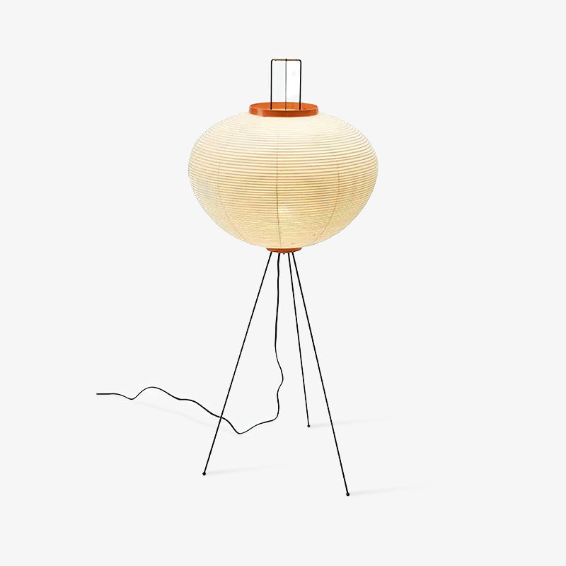 Noa – Stehlampe mit Reispapier: Minimalistische Ruhe in Lichtform