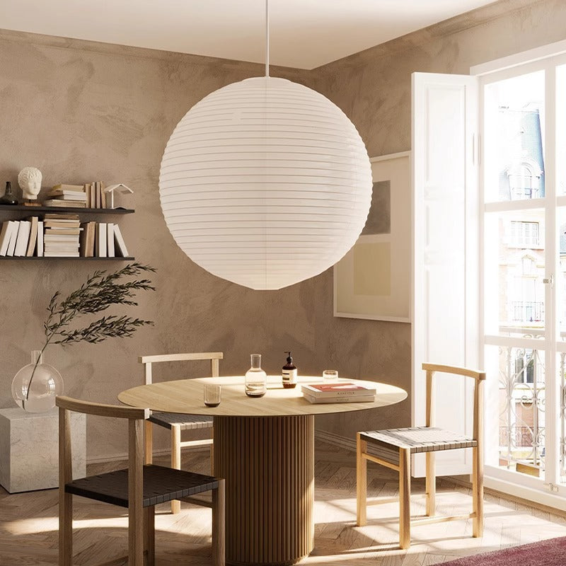 Amaya – Weißer Papierlampenschirm im modernen Design