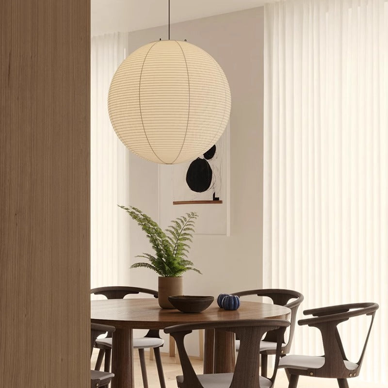 Amaya – Weißer Papierlampenschirm im modernen Design