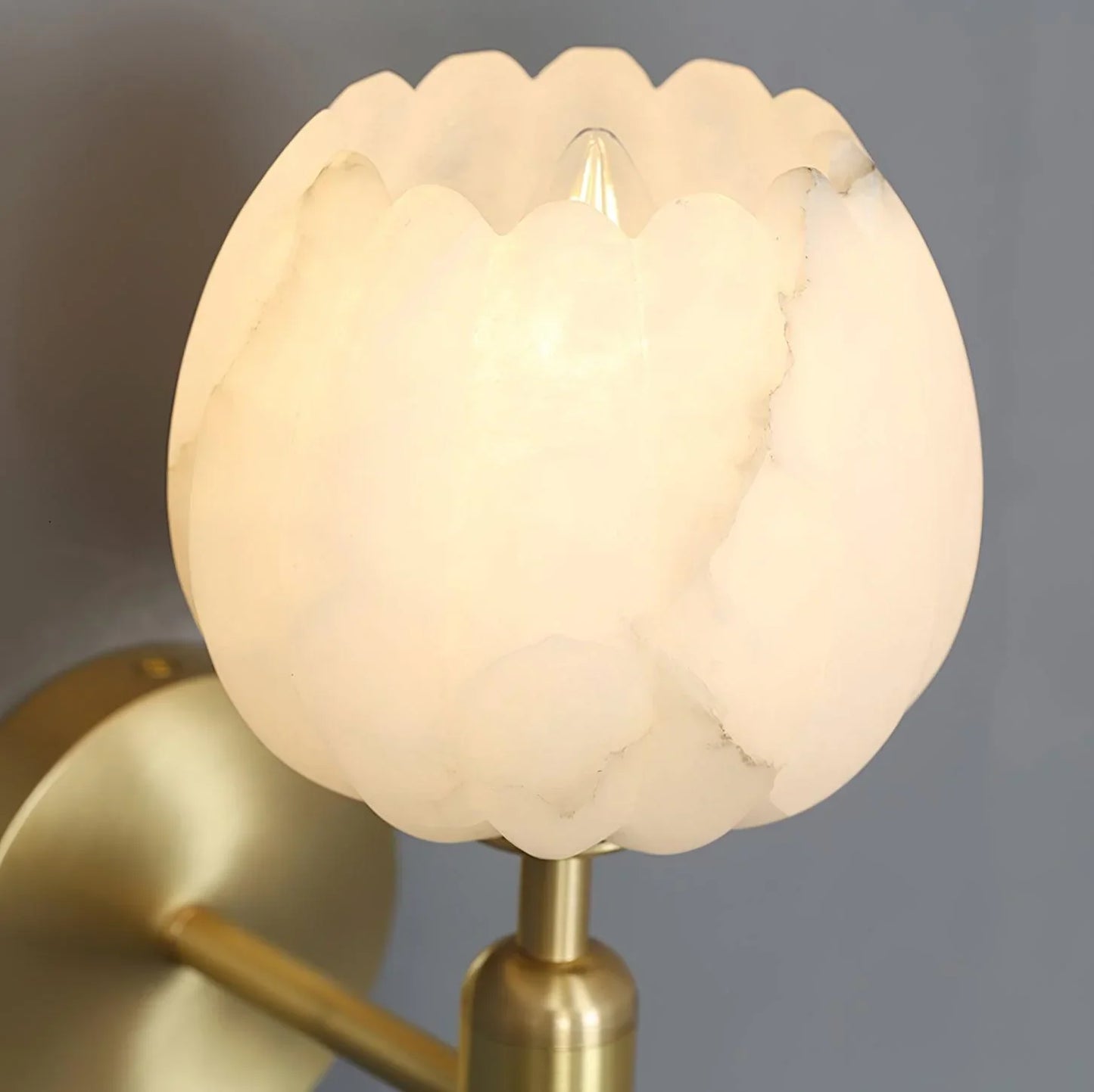 Aurora – Kupfer-Marmor Wandleuchte