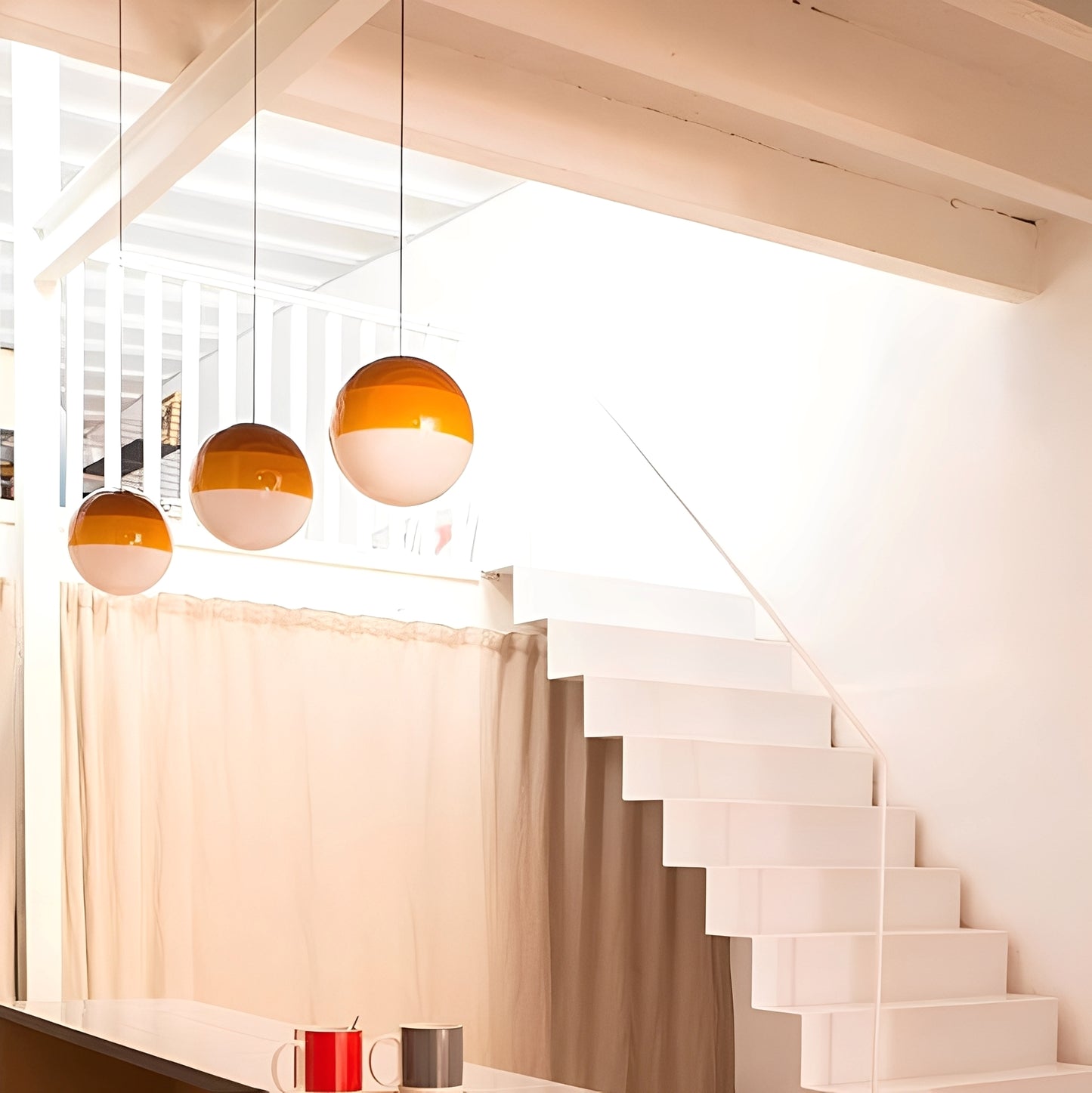 Mel – Nordic Farbglas-Pendelleuchte