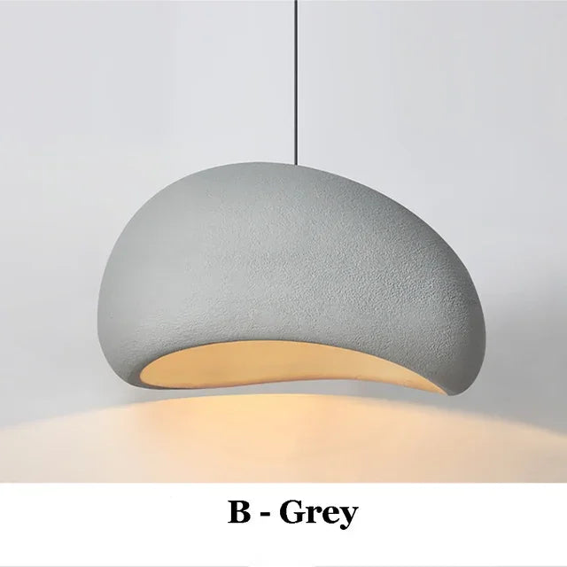 WabiGlow – Japanische Hängelampe im minimalistischen Wabi-Sabi Stil