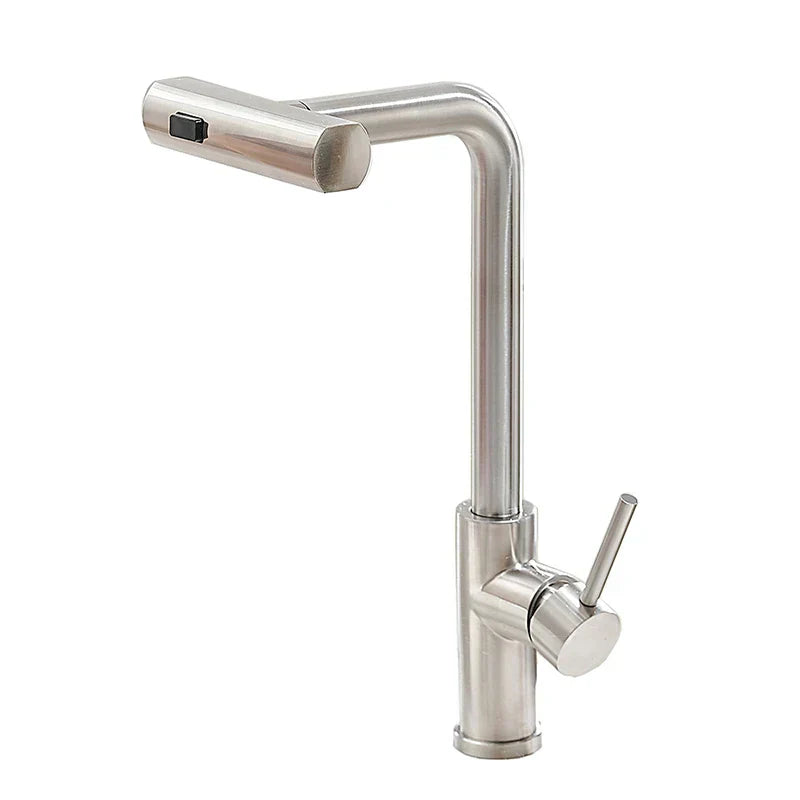 FlowZen – Küchenarmatur mit LED & Wasserfall-Funktion