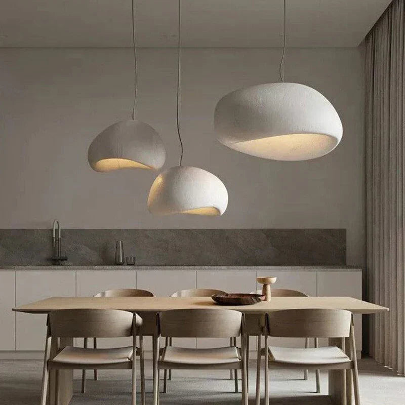 WabiGlow – Japanische Hängelampe im minimalistischen Wabi-Sabi Stil
