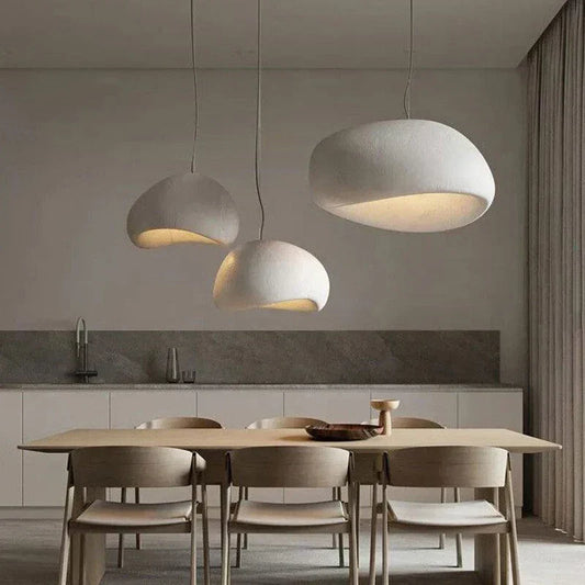 WabiGlow – Japanische Hängelampe im minimalistischen Wabi-Sabi Stil