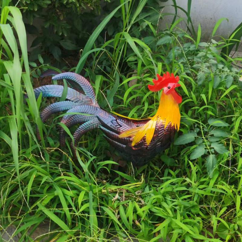 SolarRooster – Metall-Deko mit Licht für Gartenfreude