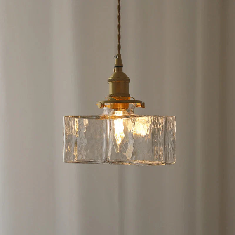 Farrah - Moderne Hängelampe aus Glas im Retro-Stil
