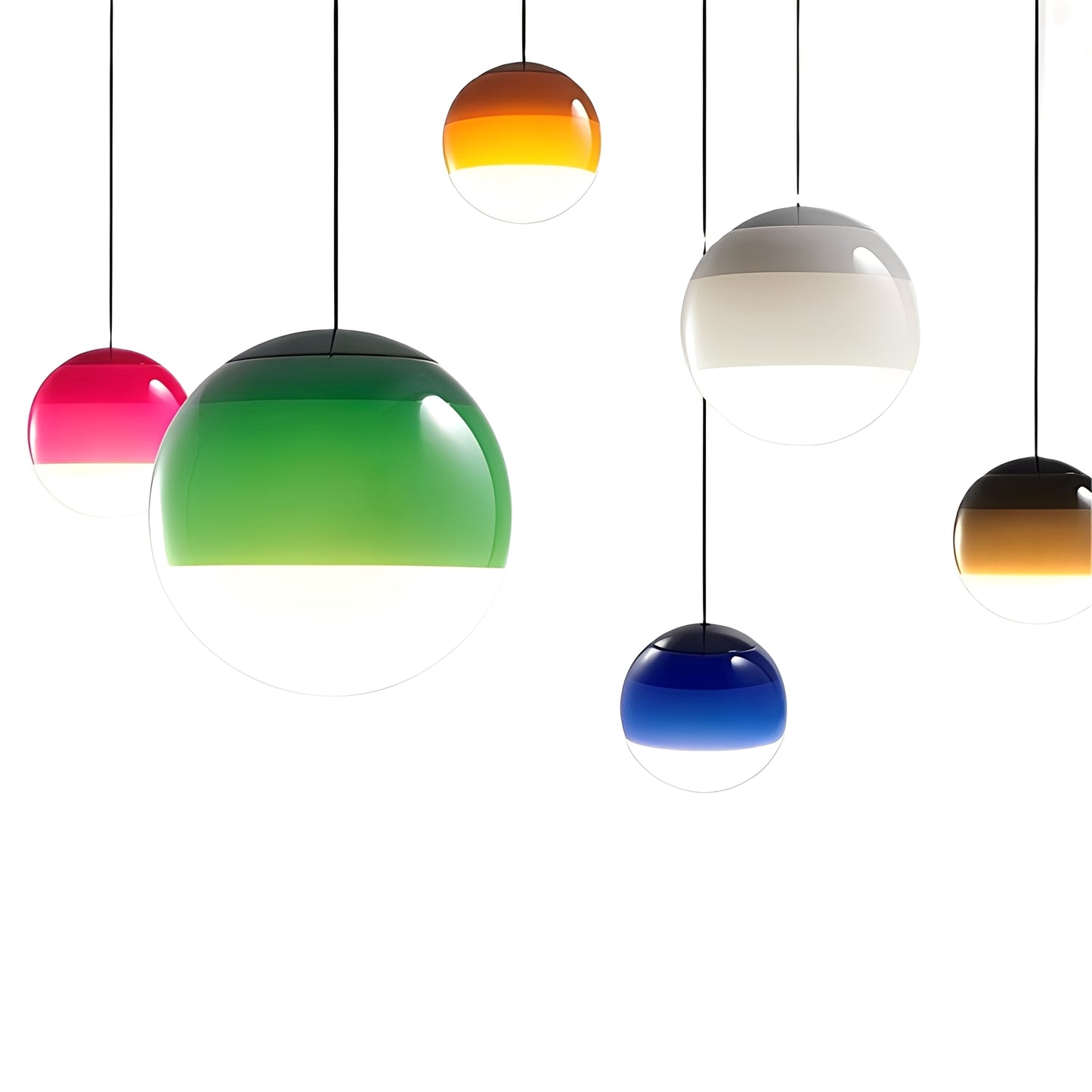 Mel – Nordic Farbglas-Pendelleuchte