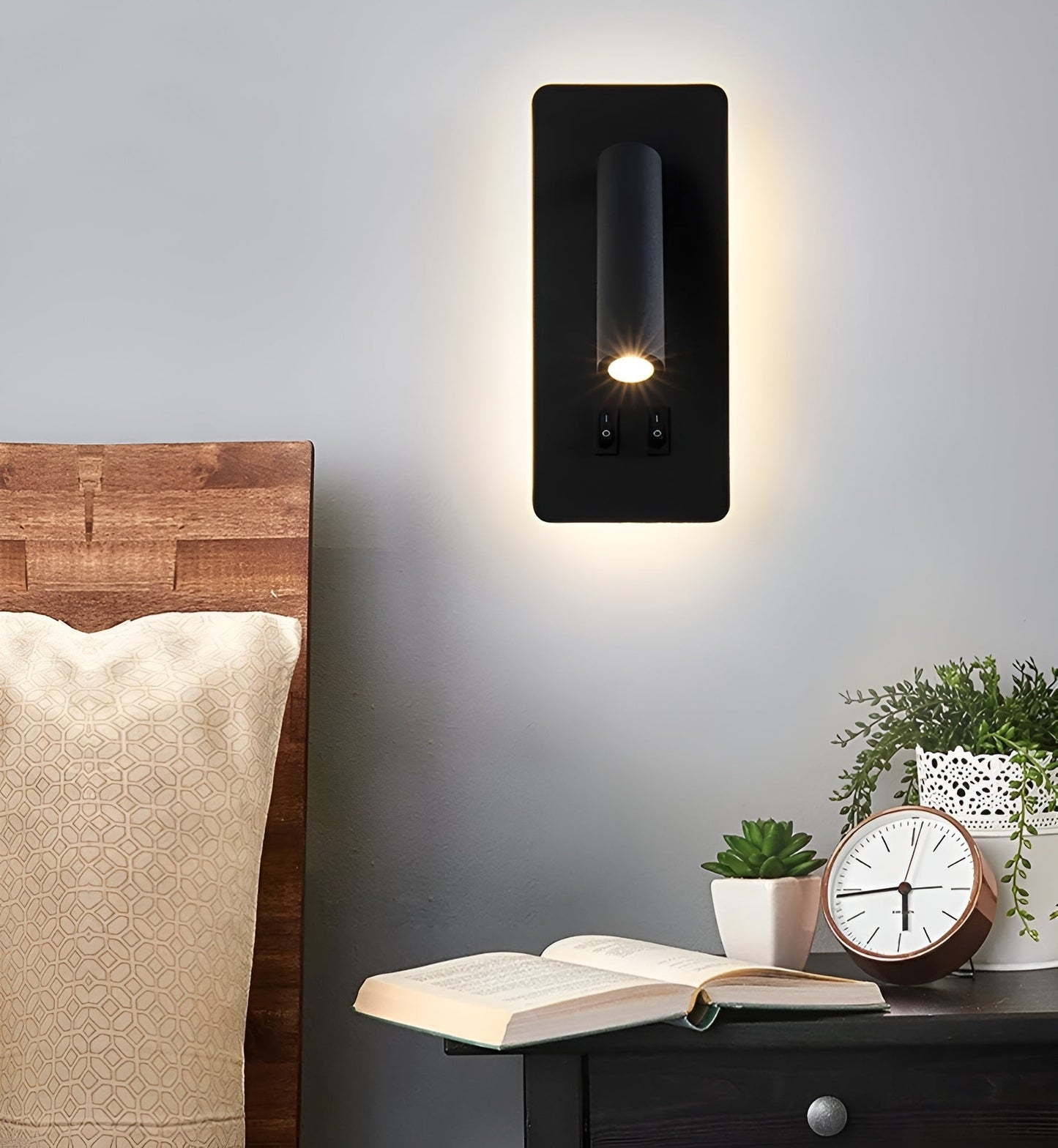 FlexTube Wall – Drehbare Eisen-Wandleuchte in schlichter Optik