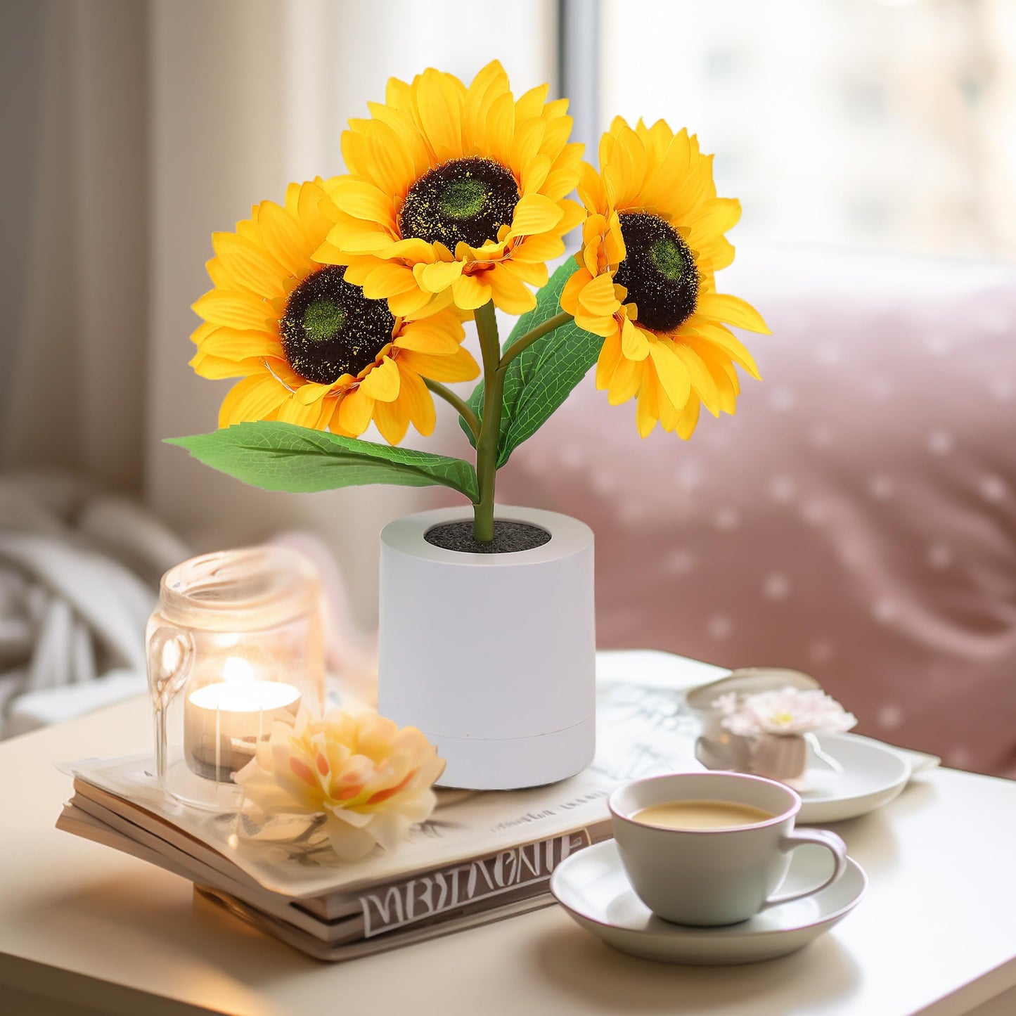 Solvyn – Glänzende Sonnenblumenlampe