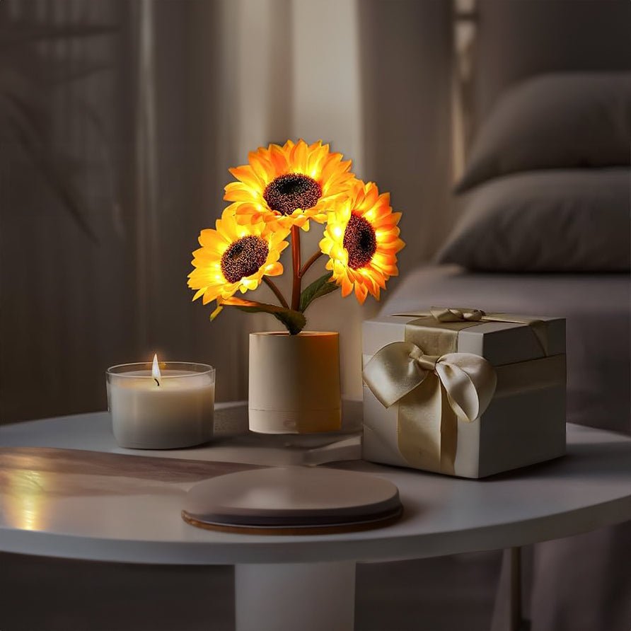 Solvyn – Glänzende Sonnenblumenlampe
