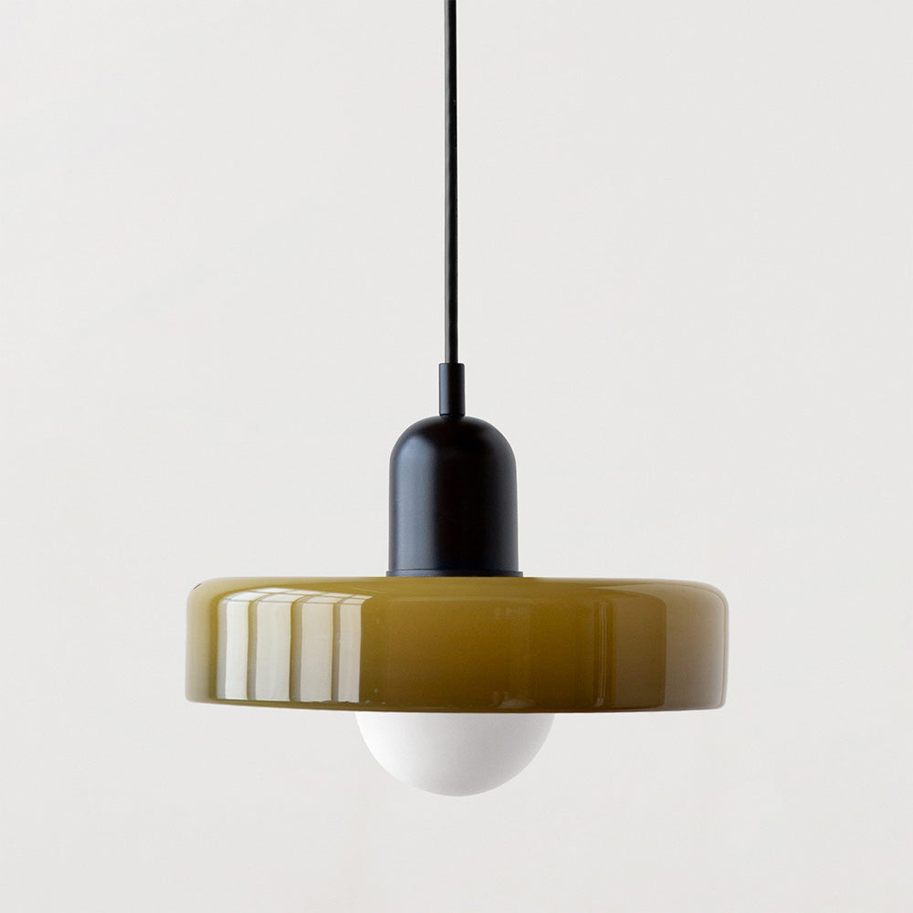 Bunte LED-Glas-Pendelleuchte