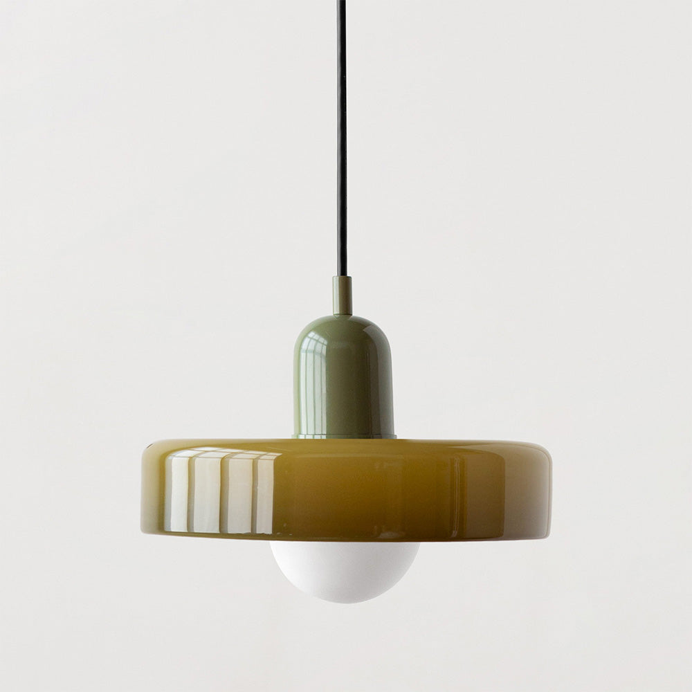Bunte LED-Glas-Pendelleuchte