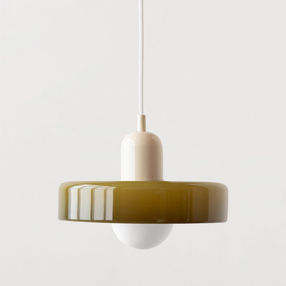 Bunte LED-Glas-Pendelleuchte