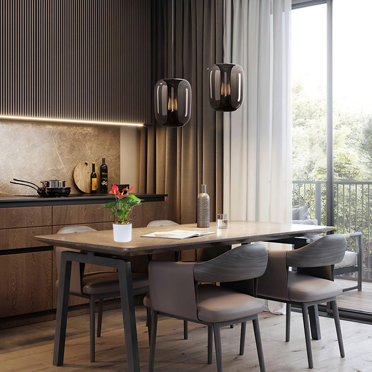 Savanna – Elegante Glas-Pendelleuchte für stilvolle Wohnräume