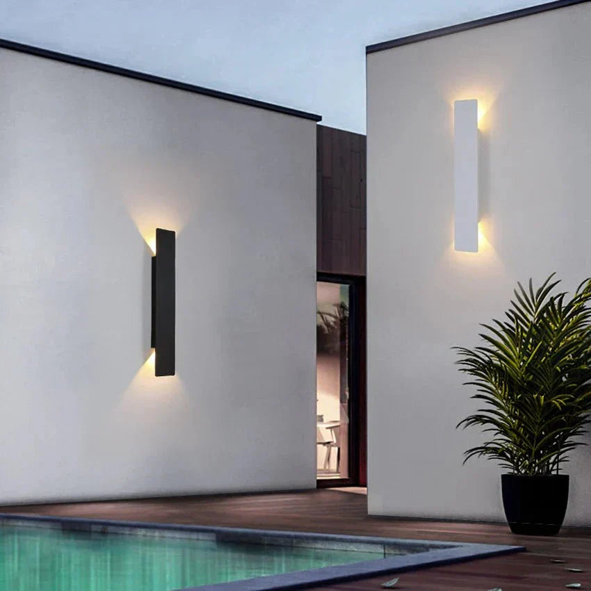 TriShine – Outdoor-Wandleuchte mit dreifachem LED-Licht