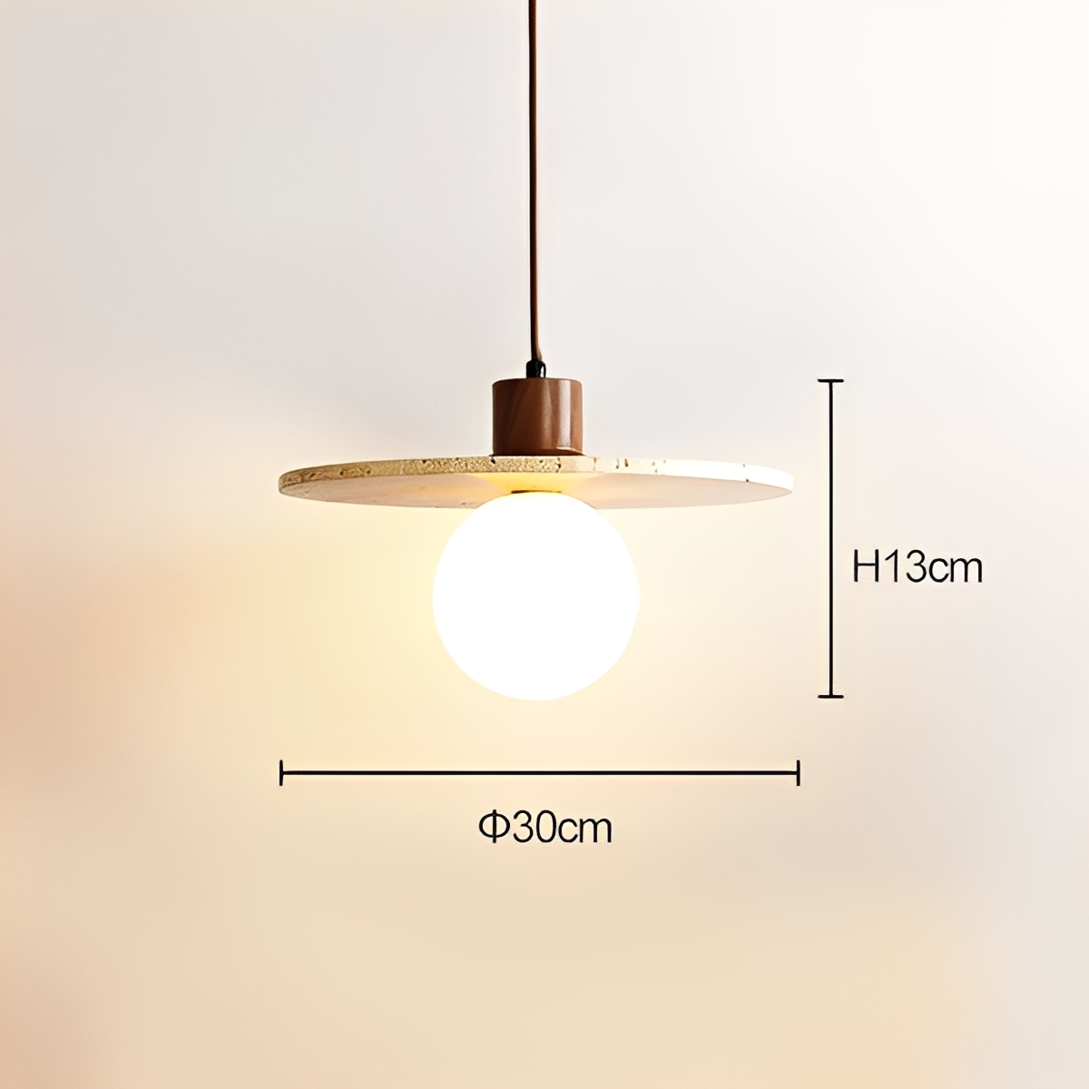 Tommy – Wabi Sabi Pendelleuchte aus Marmor