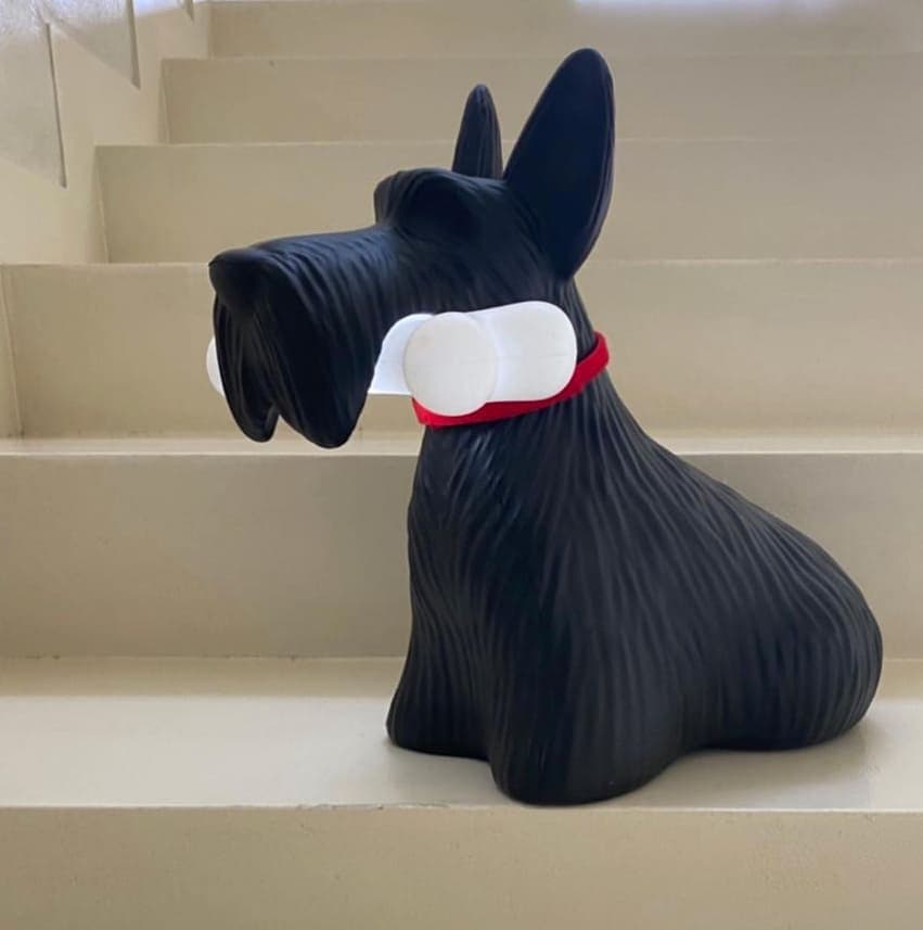 Scottie – Tischlampe aus Harz