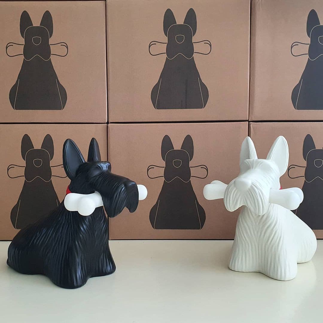 Scottie – Tischlampe aus Harz