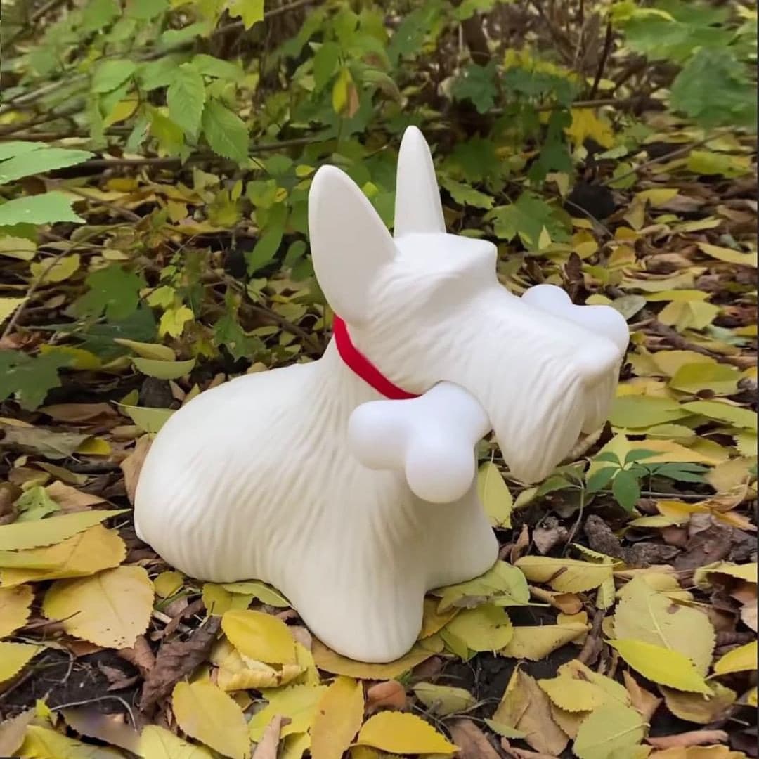 Scottie – Tischlampe aus Harz
