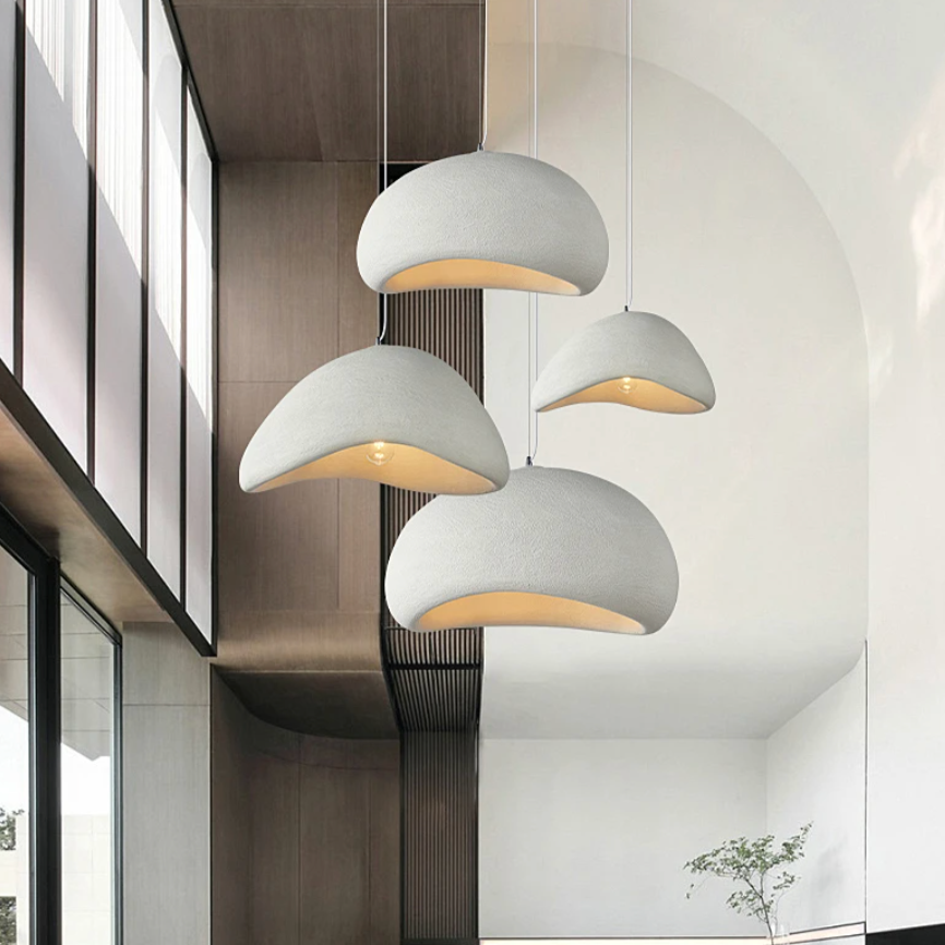WabiGlow – Japanische Hängelampe im minimalistischen Wabi-Sabi Stil