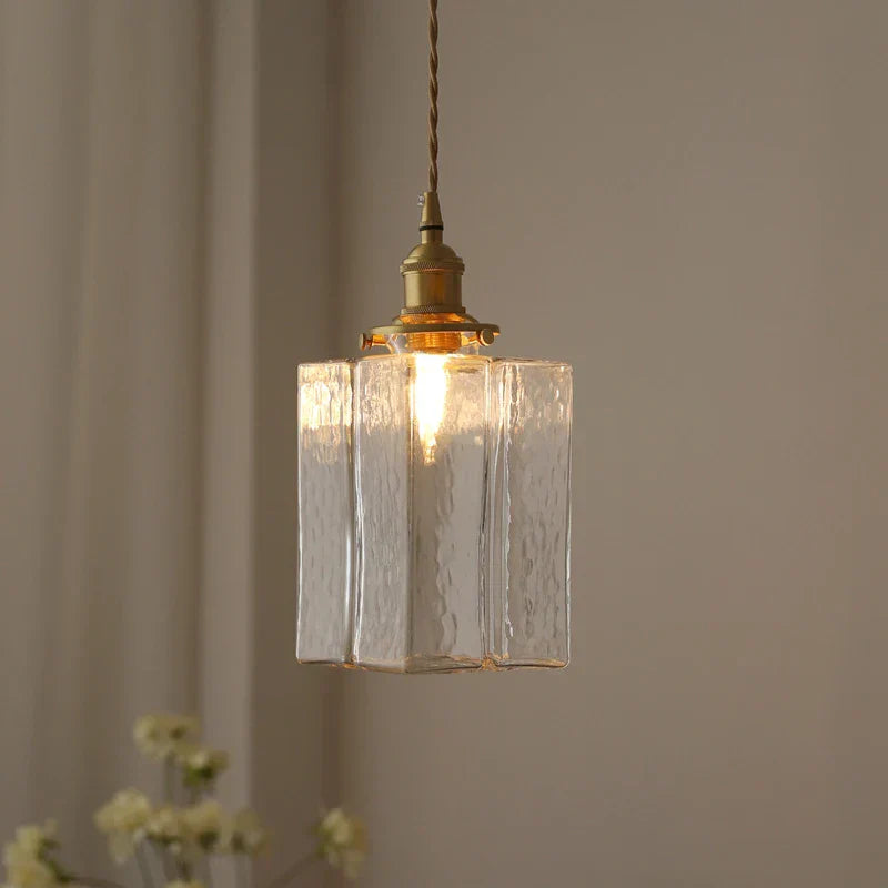 Farrah - Moderne Hängelampe aus Glas im Retro-Stil